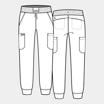 Tempo Women's Jogger Scrub Pant Style T202 line image