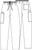 Cherokee Workwear : Unisex 4100 Drawstring Scrub Pant* 