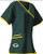 Green Bay Packers Women's NFL Mock Wrap Scrub Top