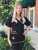 New Orleans Saints Women's NFL Scrub Top model shot