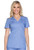 Cherokee Workwear Originals Women's Mock Wrap Knit Panel Solid Scrub Top*