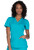 Cherokee Workwear Originals Women's Mock Wrap Knit Panel Solid Scrub Top*