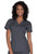 Cherokee Workwear Originals Women's Mock Wrap Knit Panel Solid Scrub Top*