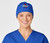 University of Tulsa Hurricane Embroidered Royal Scrub Cap for Women