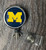 University of Michigan metal Retractable Badge Reel Navy