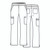 Momentum Women's Flare Leg Scrub Pant style 5093