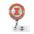 University of Illinois Fighting Illini premium metal badge reel