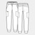 Tempo Women's Jogger Scrub Pant Style T202 line image