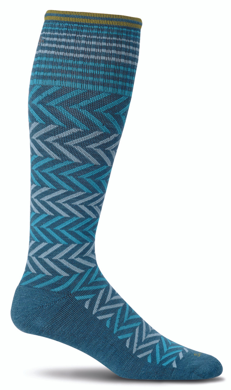 SOCKWELL WOMEN'S CHEVRON MODERATE GRADUATED COMPRESSION SOCKS (15-20MMHG)