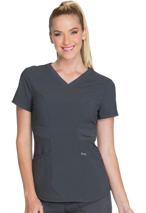 Infinity 2624 Round Neck Antimicrobial Scrub Top For Women