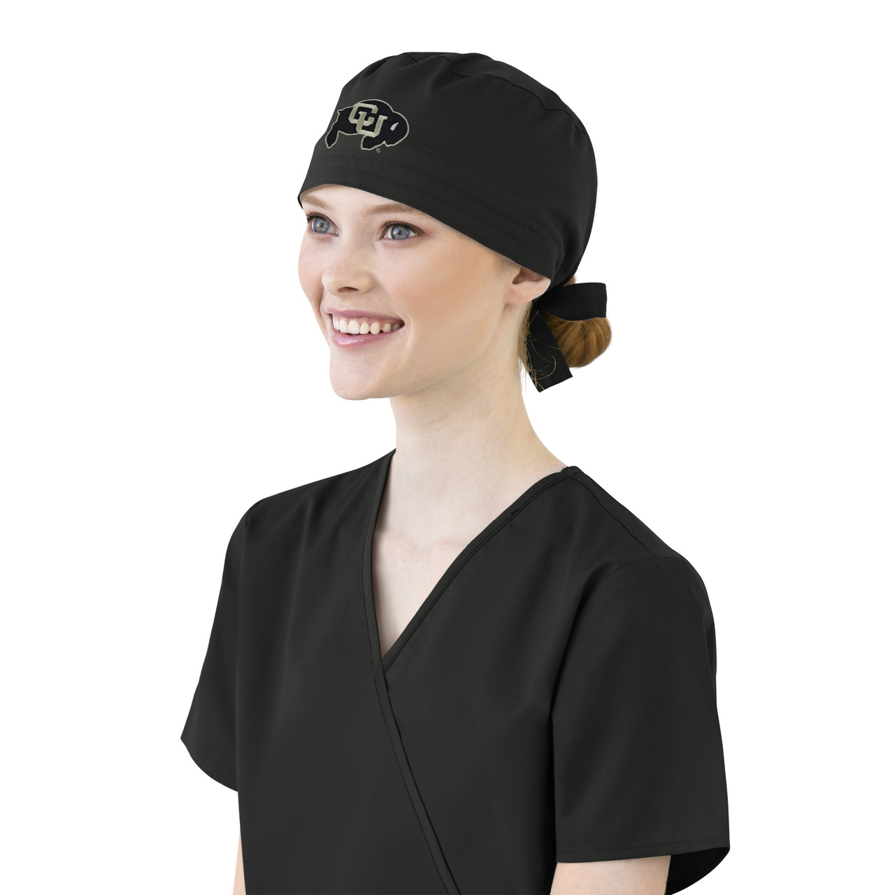 Colorado Buffaloes Black Scrub Cap 