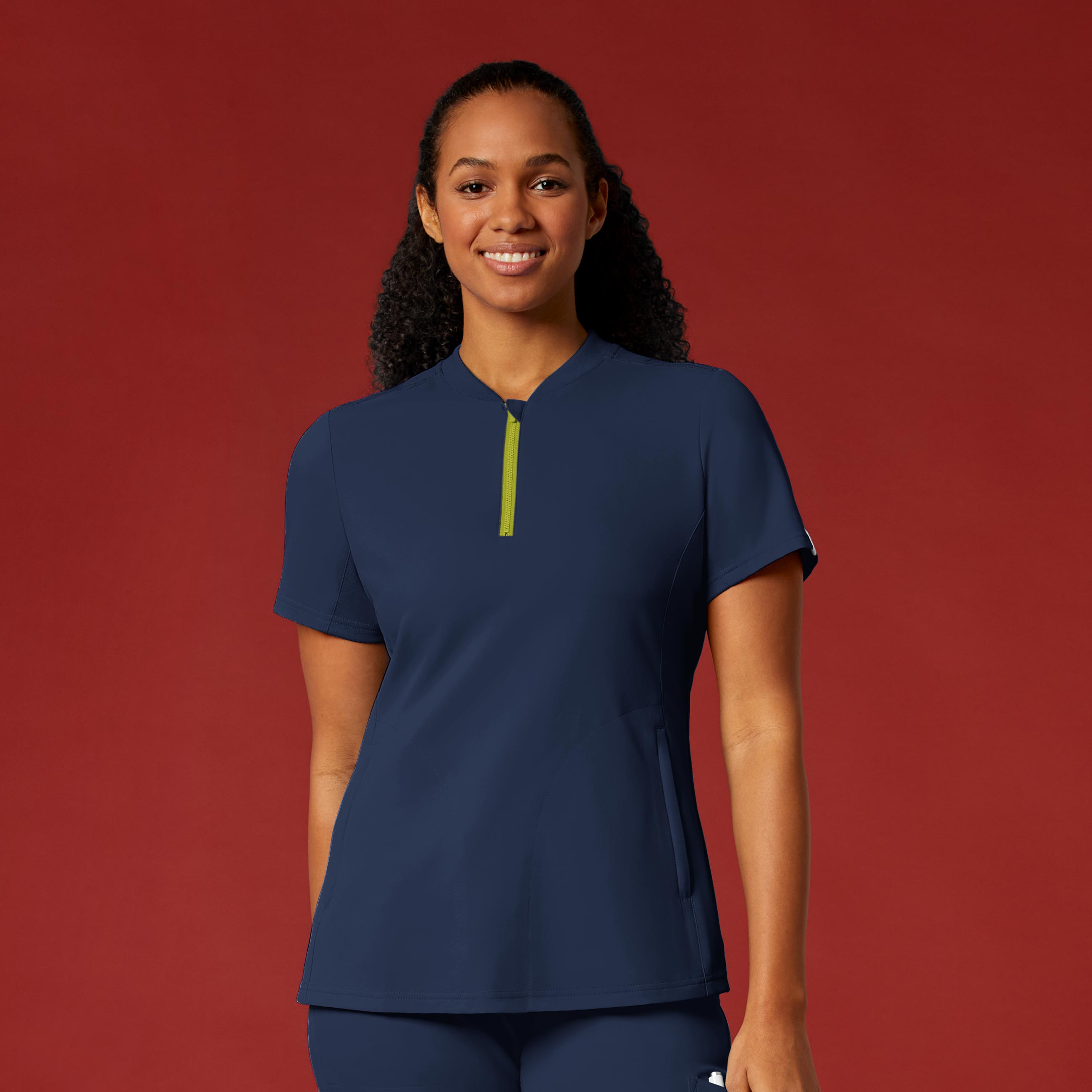 Wink Thrive Scuba Scrub Top Style 6422