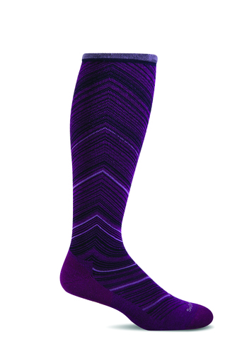 MLB Compression Socks, San Diego Padres - Classic Stripe S/M