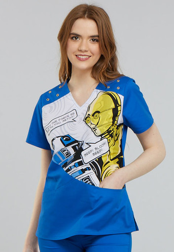 Star Wars Strom Trooper #77 V Neck Scrub Top