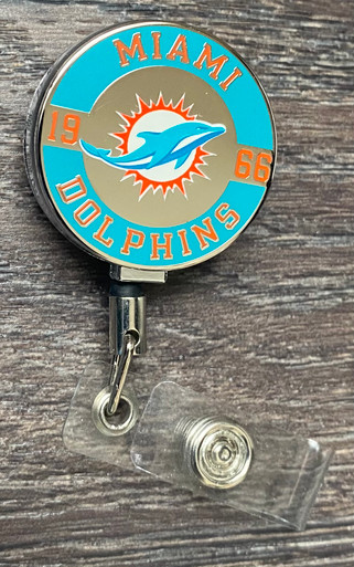 Miami Dolphins Retractable Badge Reel