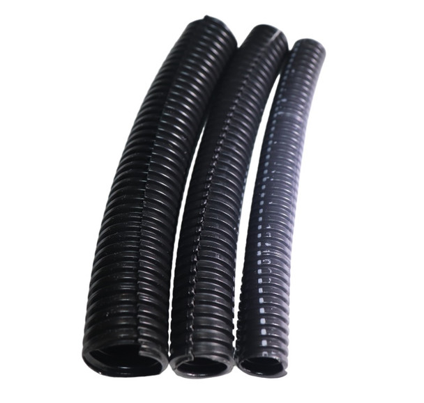 3/4" Diameter Split Loom Conduit - Black Polyethylene
