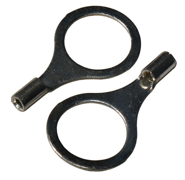 16-14 GA 1/2" Non-Insulated Ring Terminals