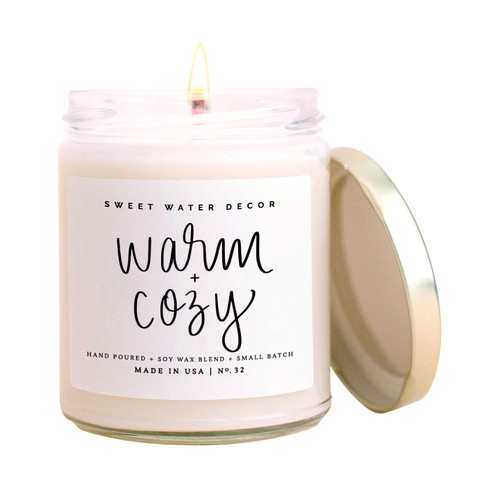 Warm and Cozy Soy Candle By Sweet Water Decor Warm and Cozy Soy Candle By Sweet Water Decor