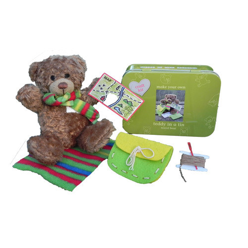 Travel Teddy Bear Kit in a Tin Travel Teddy Bear Kit in a Tin
