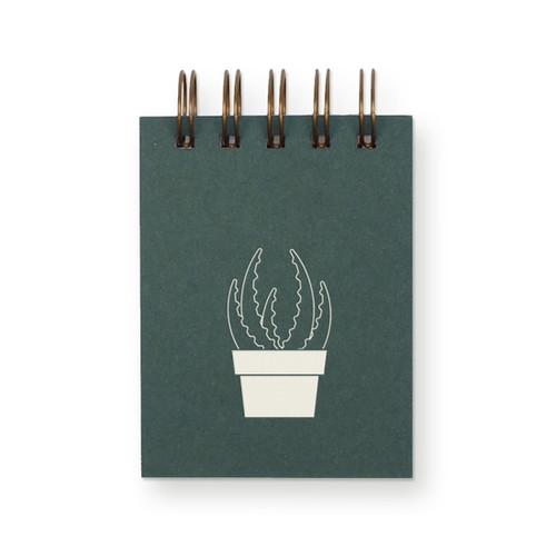 Succulent Mini Jotter Notebook  - by Ruff House Print Shop