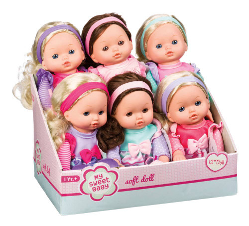 12" Soft Bodied Doll- Assorted Styles