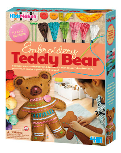 4M Embroidery Teddy Bear Making DIY Kit 4M Embroidery Teddy Bear Making DIY Kit