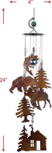 Rustic Cabin Chime 24" by Sunset Vista Designs