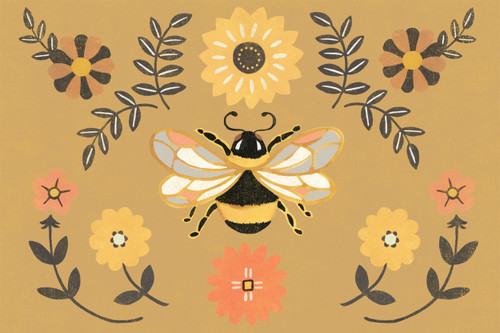 Honey and Hive Floor Flair Vinyl Rug - Assorted Sizes