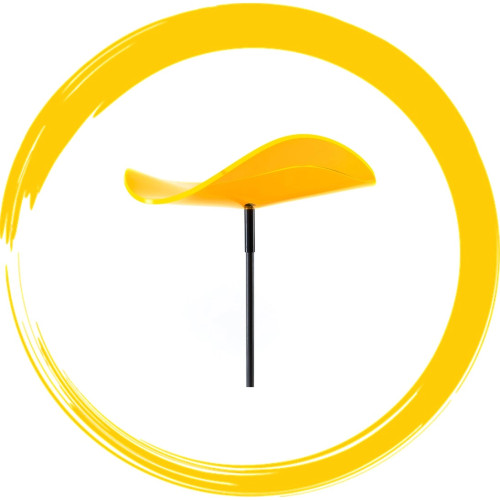 Lucy Large Wavy Yellow Garden Art Suncatcher by Cazador-Del-Sol Lucy Large Wavy Yellow Garden Art Suncatcher by Cazador-Del-Sol