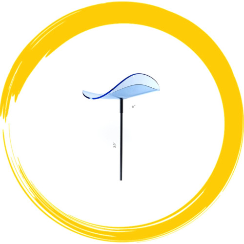 Lucy Medio Wavy Blue Garden Art Suncatcher by Cazador-Del-Sol Lucy Medio Wavy Blue Garden Art Suncatcher by Cazador-Del-Sol