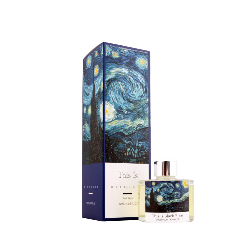 This is Black Rose 4 oz Van Gogh Reed Diffuser by Every Reason This is Black Rose 4 oz Van Gogh Reed Diffuser by Every Reason