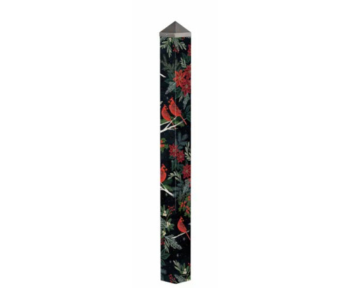 Cardinals and Berries 60" Art Pole