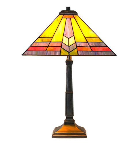 Stained Glass Southwestern Sunrise Table Lamp