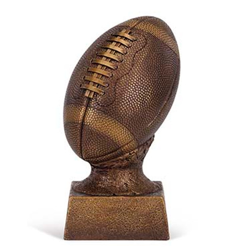Bronze Football on Stand