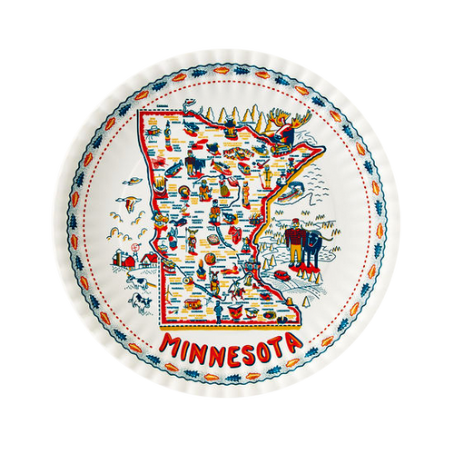 Minnesota "In the Woods" Paper/Melamine Plates (Set of 4) Minnesota "In the Woods" Paper/Melamine Plates (Set of 4)