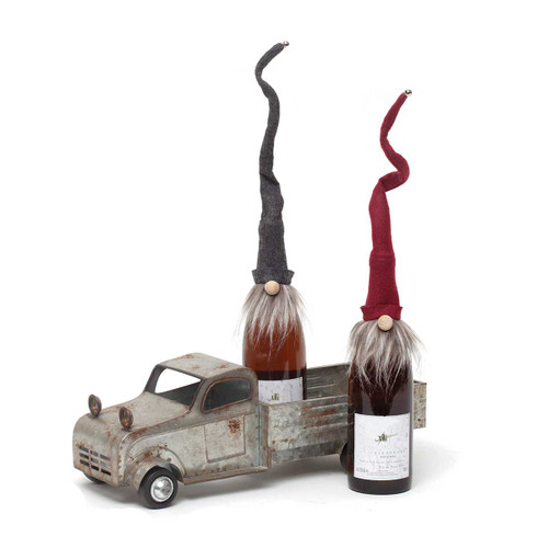18" GNOME BOTTLE TOPPERS - TWO ASSORTED GIFT SET