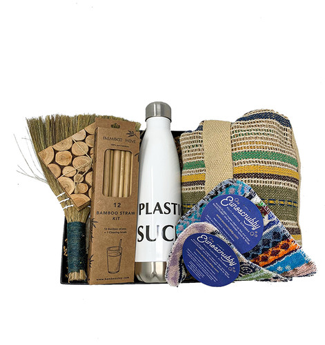 Recycle, Renew & Reuse Gift Basket - Sustainable Style