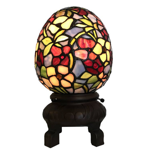 Tiffany Style Egg Shaped Accent Lamp Tiffany Style Egg Shaped Accent Lamp