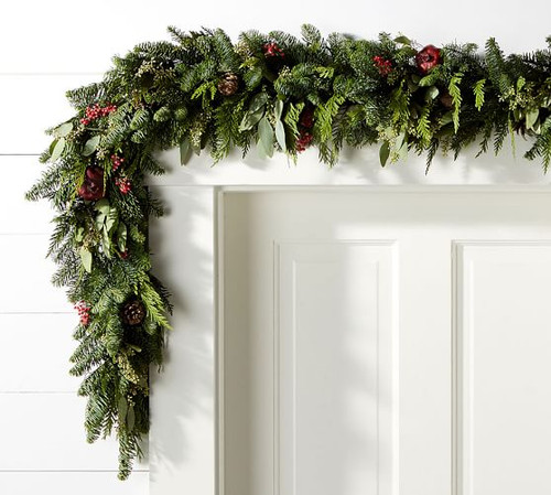 Designer Garland­ Mixed with Branches, Berries, Greens Starting at $12 per foot.
