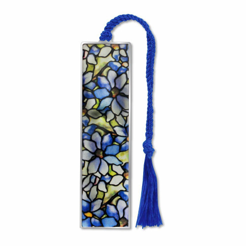 Tiffany Clematis Bookmark - Electro-plated Giclee Print Tiffany Clematis Bookmark - Electro-plated Giclee Print