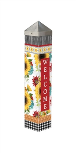 Sunflower Checks 20" Art Pole Sunflower Checks 20" Art Pole