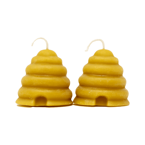 100% Pure Beeswax Mini Skep Votive Candles by Sister Bee's- Set of 2 100% Pure Beeswax Mini Skep Votive Candles by Sister Bee's- Set of 2