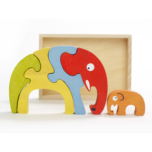 Elephant Family Puzzle Elephant Family Puzzle