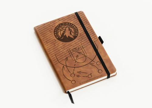 Minnesota Timberwolves Laser Engraved Notepad, Brown Minnesota Timberwolves Laser Engraved Notepad, Brown