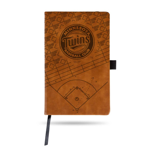 Minnesota Twins Laser Engraved Notepad, Brown Minnesota Twins Laser Engraved Notepad, Brown