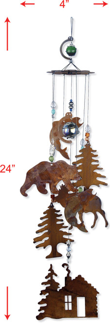Rustic Cabin Chime 24" by Sunset Vista Designs Rustic Cabin Chime 24" by Sunset Vista Designs