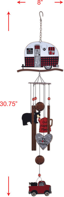 We Love Camping Wind Chime by Sunset Vista Designs
