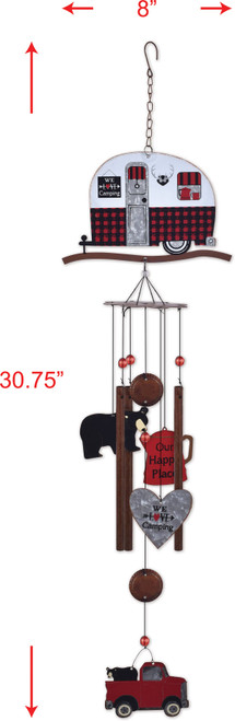 We Love Camping Wind Chime by Sunset Vista Designs We Love Camping Wind Chime by Sunset Vista Designs
