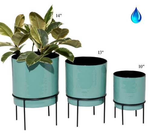 Round Planter on Stands - Set of 3 Round Planter on Stands - Set of 3