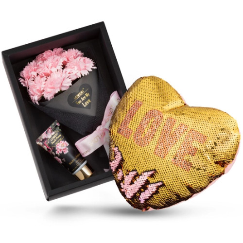 Bath & Body Gift Basket - Plant Essential Spa Set, Peony Bath & Body Gift Basket - Plant Essential Spa Set, Peony
